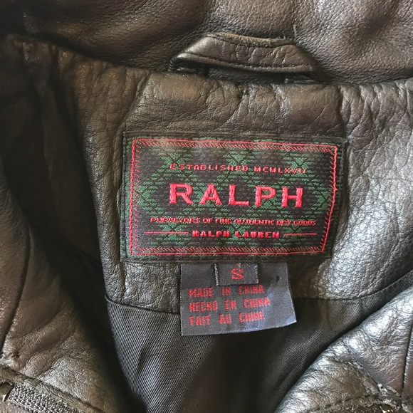 Ralph Lauren RRL Black Zip Up Leather Jacket - Picture 4 of 7